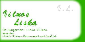 vilmos liska business card